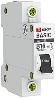 Выключатель автоматический EKF Basic ВА47-29 1п 16А B 4.5кА картинка